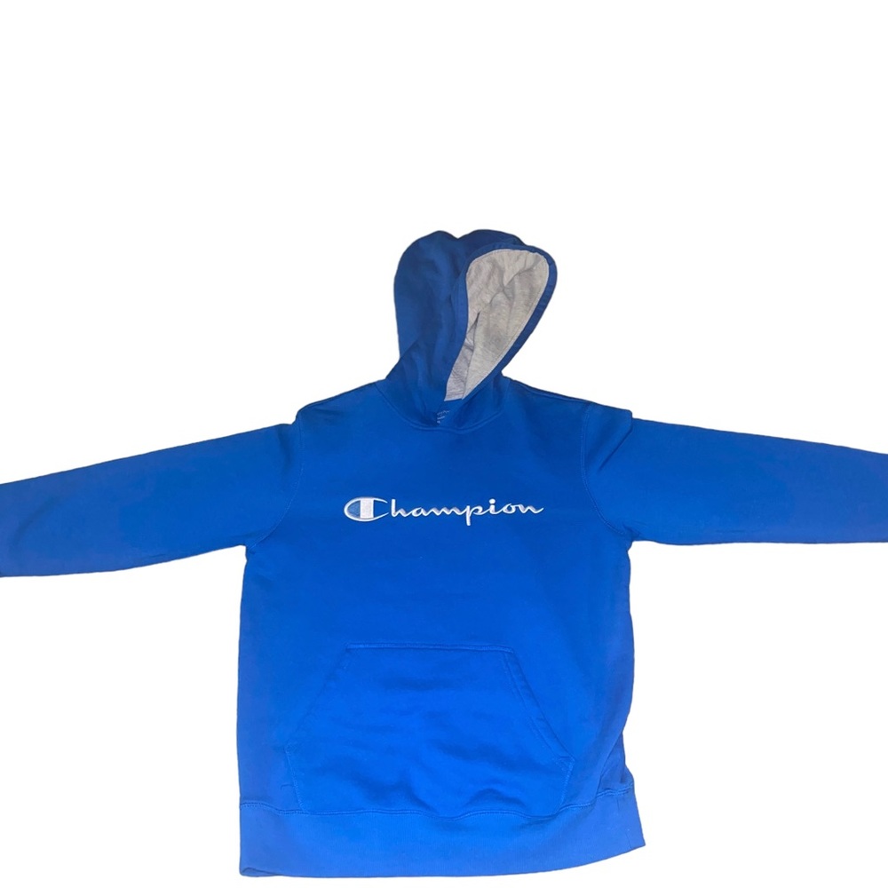 Champion Big Boys Bozetto Blue Hoodie Sweatshirt